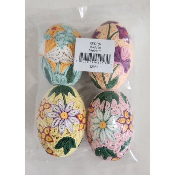 Set of new pastel quilled eggs. Perfect for Easter - Picture 2 of 2